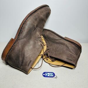 Sebago Tremont Mens Chukka Ankle Boots Smooth Aged Leather Dark Brown Size 9,5